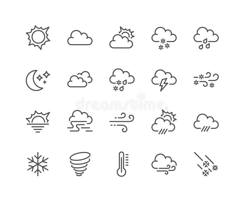 Line Weather Icons