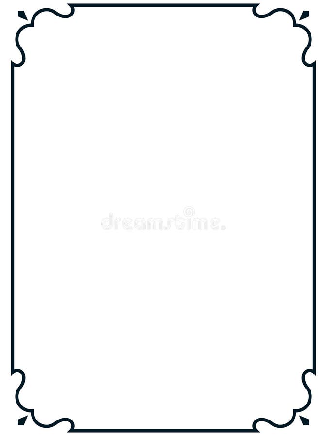 Linea d'annata struttura di bello vettore semplice del confine illustrazione vettoriale Linea d'annata struttura di bello vettore semplice del confine illustrazione vettoriale