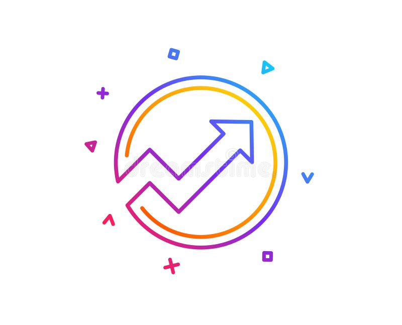 Linea di grafico icona Riferisca il grafico nel segno del cerchio Vettore royalty illustrazione gratis Linea di grafico icona Riferisca il grafico nel segno del cerchio Vettore royalty illustrazione gratis