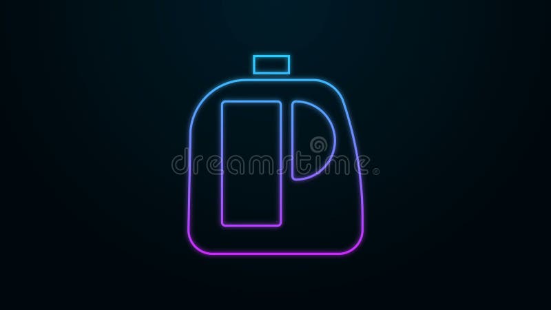 Linea di neonato che soffia Bottiglie di plastica per detersivo per bucato, candeggina, liquido per lavare i piatti o un'altra ic illustrazione vettoriale