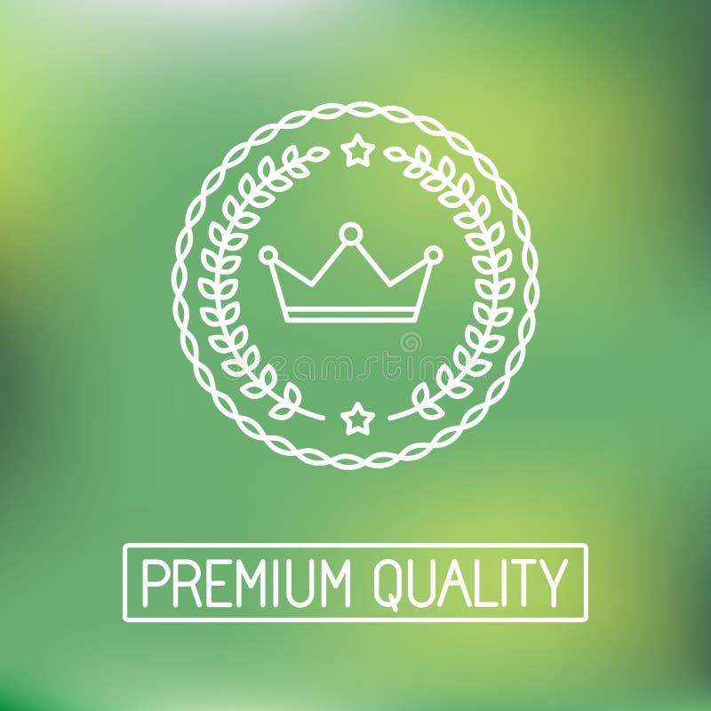 Linea distintivo e logo di vettore illustrazione di stock Linea distintivo e logo di vettore illustrazione di stock