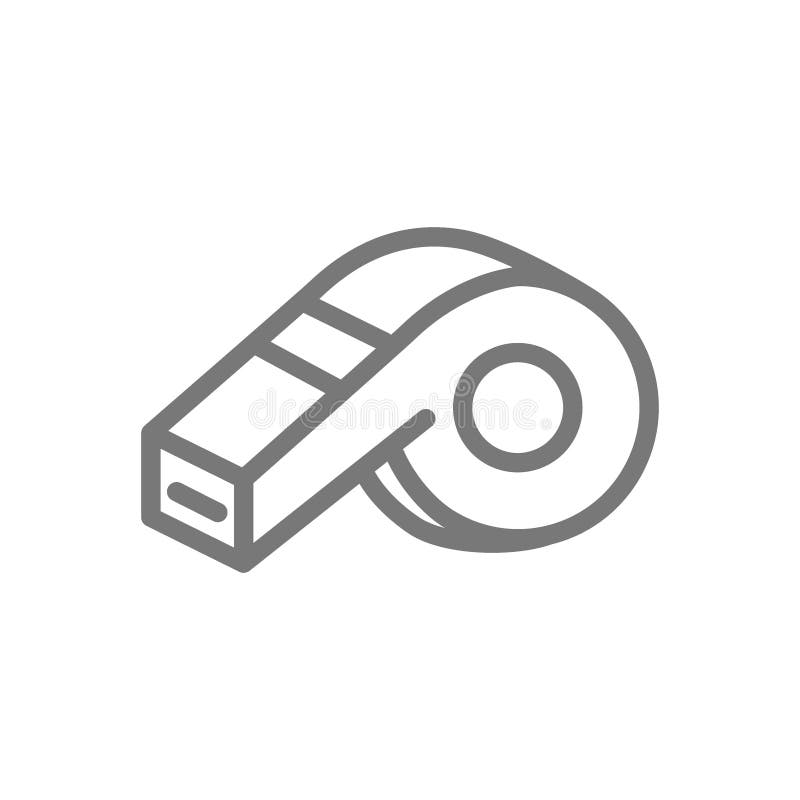 Linea icona del fischio royalty illustrazione gratis Linea icona del fischio royalty illustrazione gratis