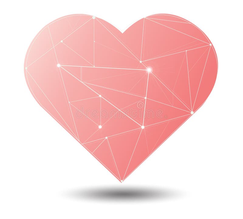 Linea leggera dell'illustrazione splendida d'avanguardia nel vettore di simbolo del cuore royalty illustrazione gratis Linea leggera dell'illustrazione splendida d'avanguardia nel vettore di simbolo del cuore royalty illustrazione gratis