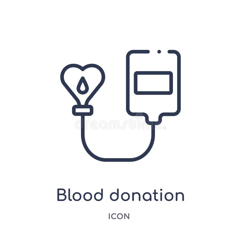 Lineair bloeddonatiepictogram van de inzameling van het Liefdadigheidsoverzicht De dunne die vector van de lijnbloeddonatie op wi vector illustratie Lineair bloeddonatiepictogram van de inzameling van het Liefdadigheidsoverzicht De dunne die vector van de lijnbloeddonatie op wi vector illustratie