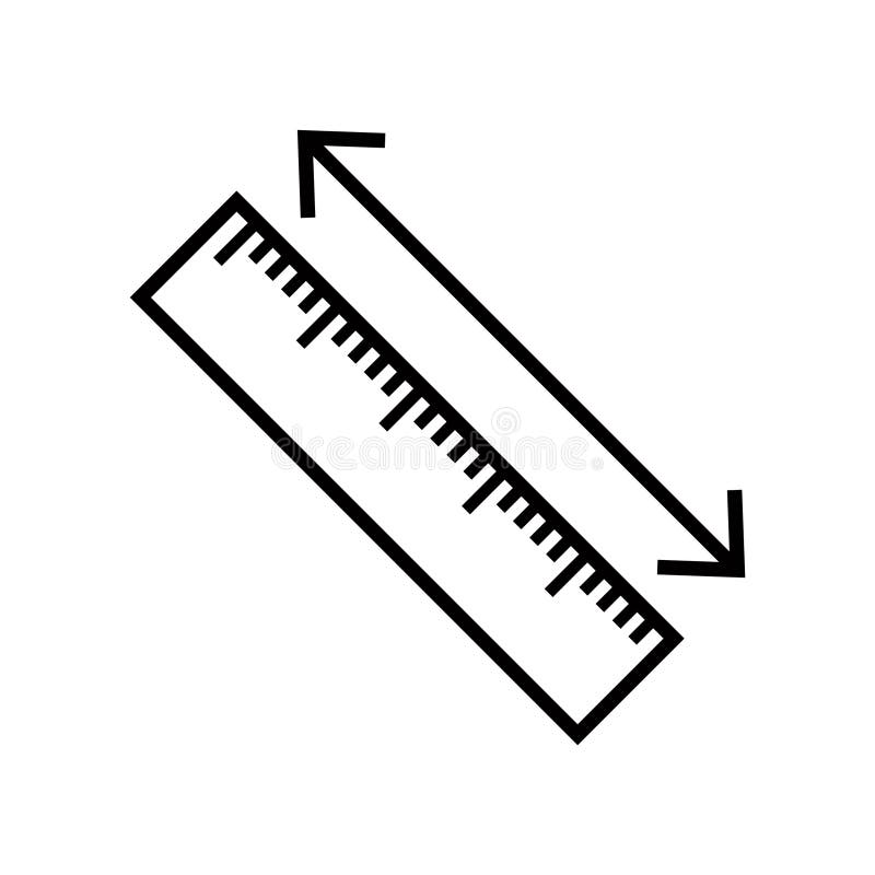 Lineal Symbol Briefpapier Symbol Vektor Logo Design Template ...