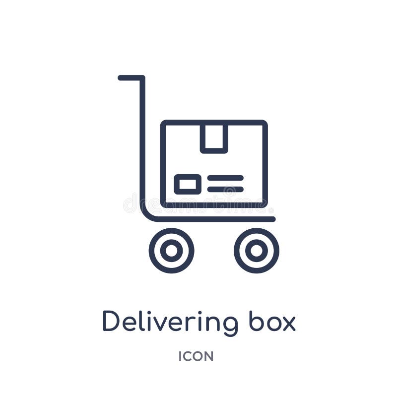 Logistics Outline Icons Perfect Pixel. Stock Vector - Illustration of ...