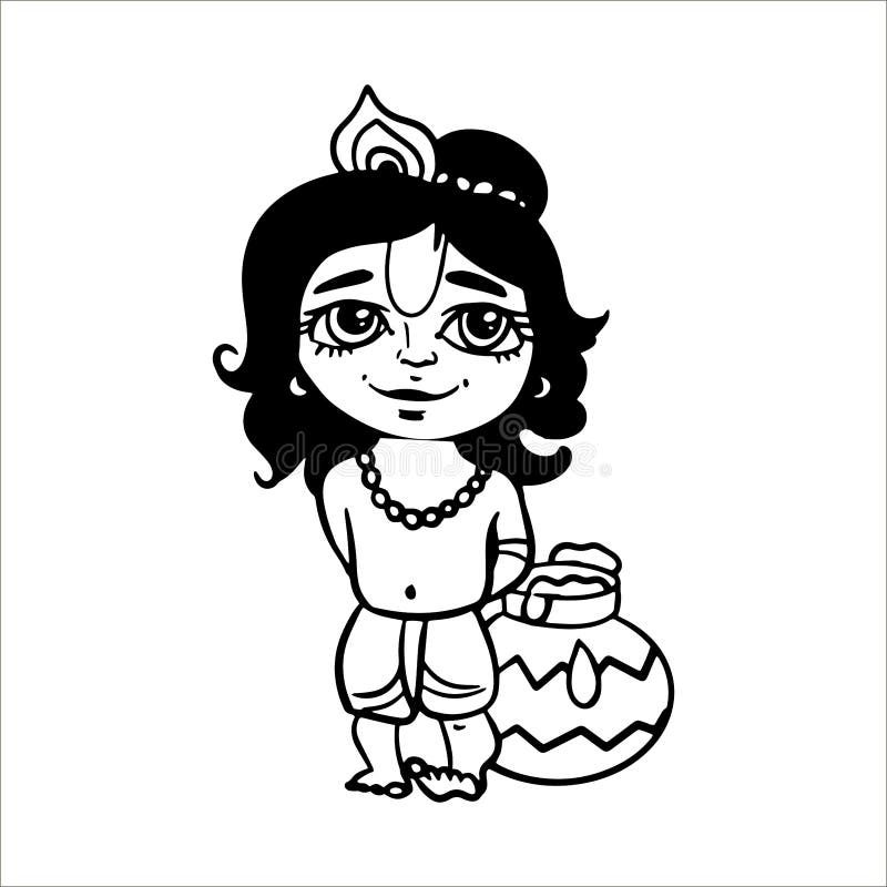 Cute bal krishna pencil drawing | lords krishna ji - YouTube-saigonsouth.com.vn