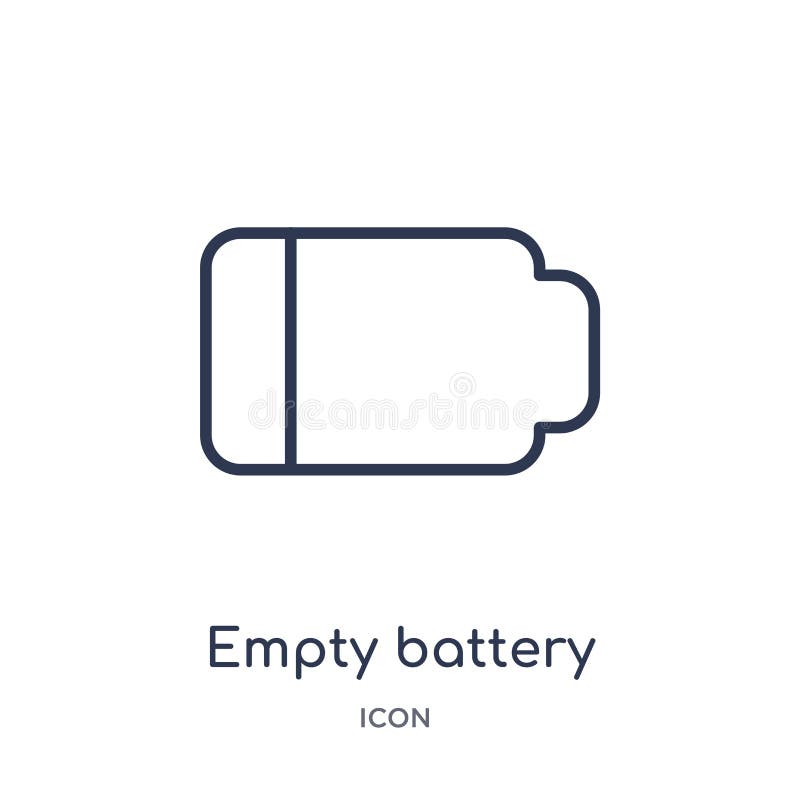 Linear Battery almost Full Icon from Electronic Stuff Fill Outline