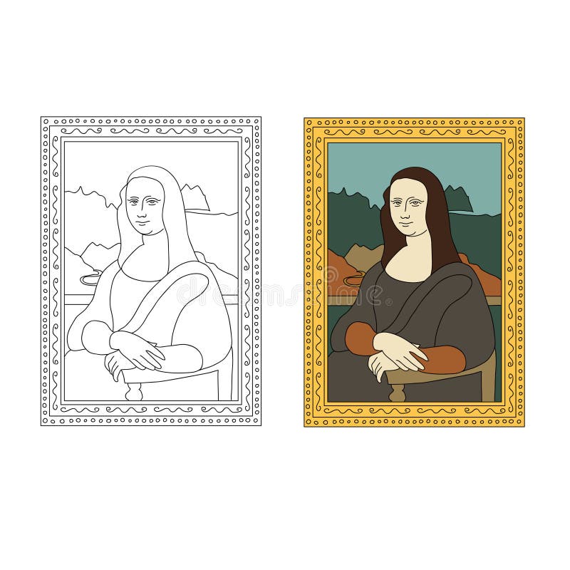 Easy Mona Lisa Art Lesson: Having Fun with Patterns