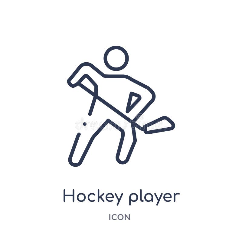 Premium Vector  Colored hockey player set