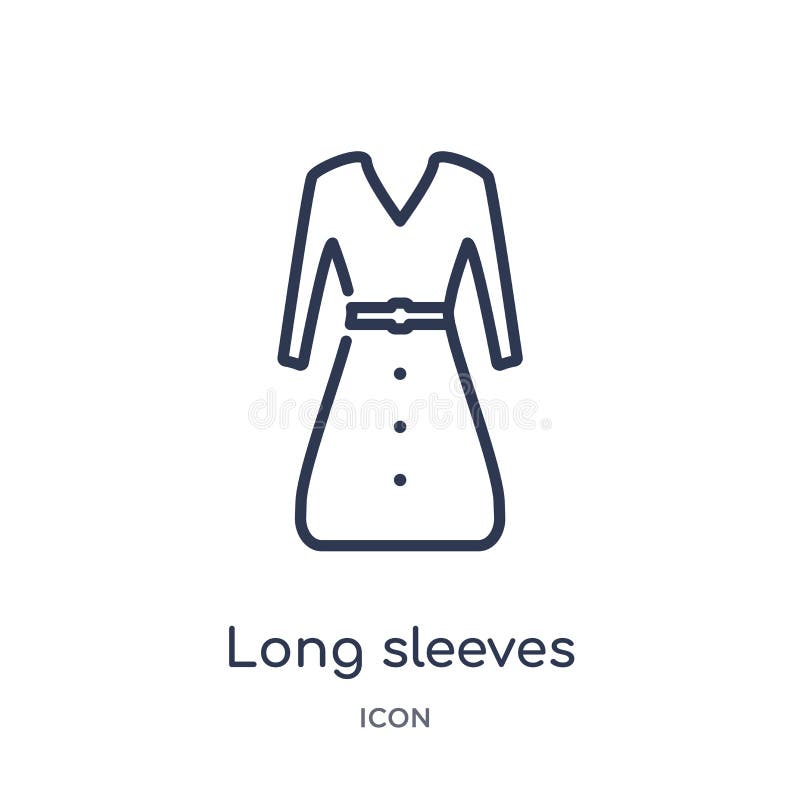 Linear Long Sleeves Icon from Fashion Outline Collection. Thin Line ...