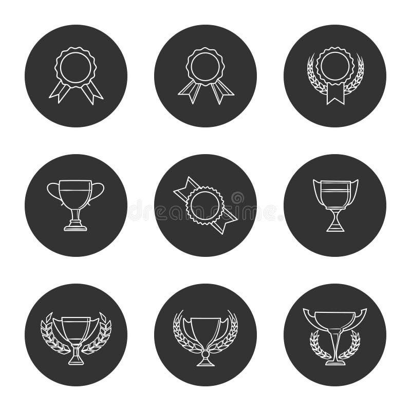 Linear Big Trophy Icon from Education Outline Collection. Thin Line Big