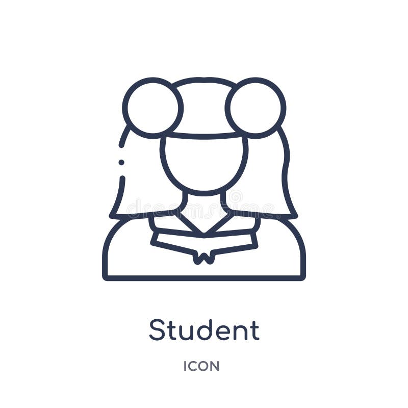 Linear Student Icon From Education Outline Collection Thin Line
