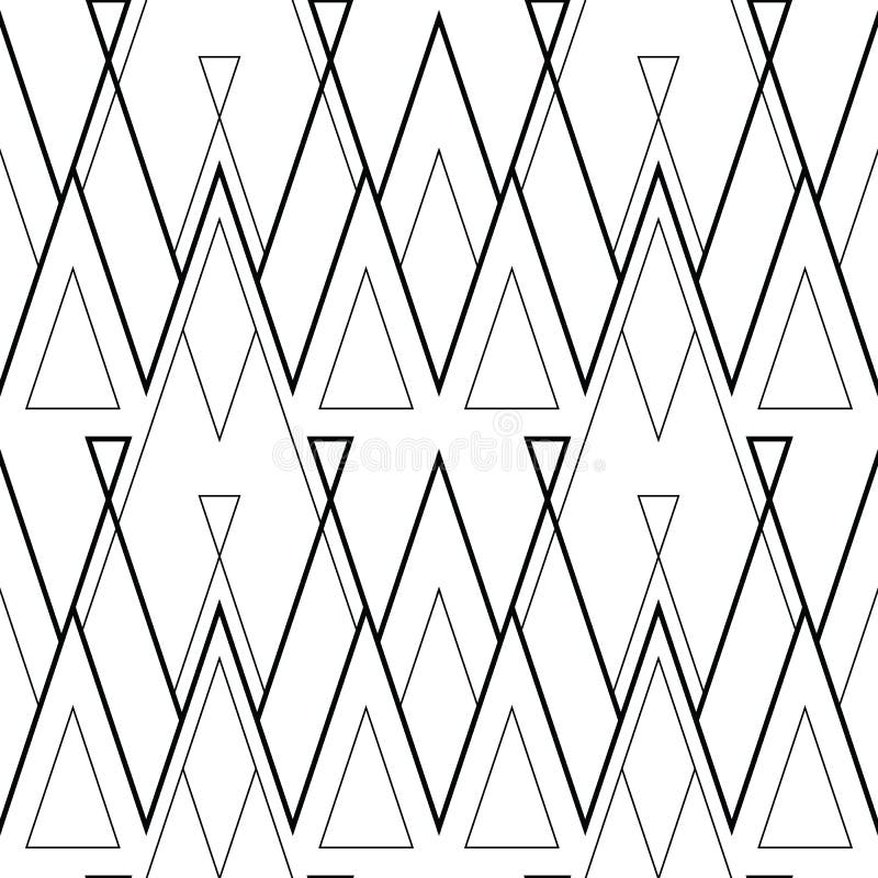 Linear triangle vector pattern royalty free illustration