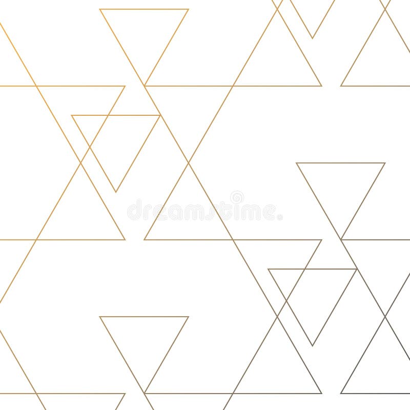 Linear triangle vector pattern with big and small triangle connected each vector illustration