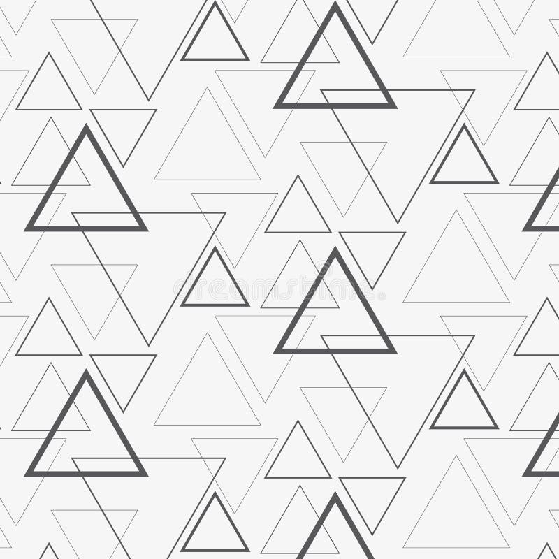 Linear triangle vector pattern. stock illustration