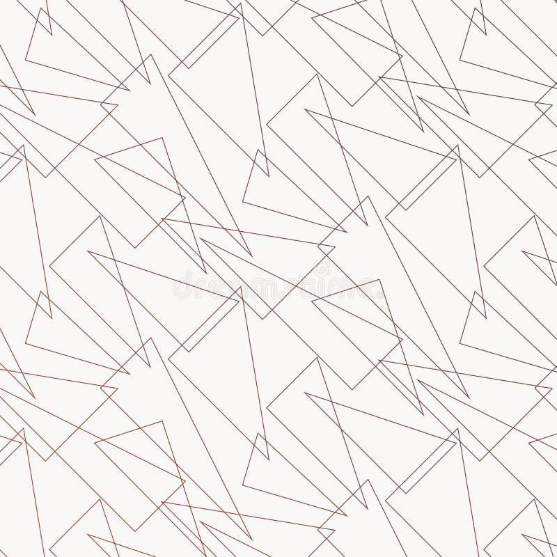 Linear triangle vector pattern. stock illustration