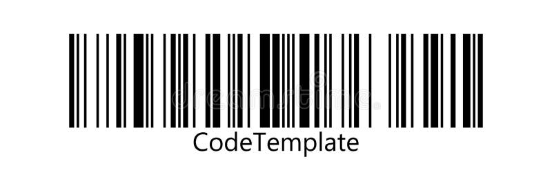 Linear Vector Bar Code Template. Barcode Pattern. Stock Vector Illustration of price, sale