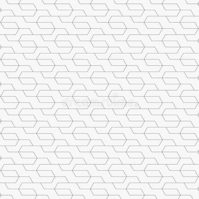 Linear vector pattern, repeating seamless thin line on horizon. Pattern is clean for fabric, wallpaper, printing. royalty free illustration