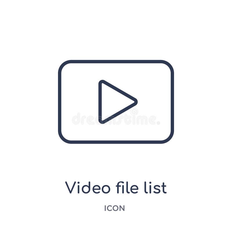 Video File Icon Set Color Outline Style Stock Vector Illustration Of video-file-icon-set-color-outline-style-stock-vector-illustration-of