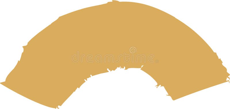 Lined Curve Doodle royalty free illustration