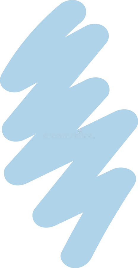 Lined Curve Doodle royalty free illustration