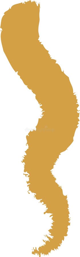 Lined Curve Doodle royalty free illustration