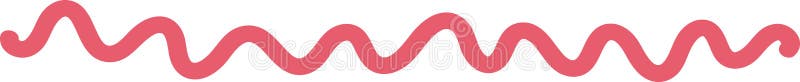 Lined Curve Doodle vector illustration
