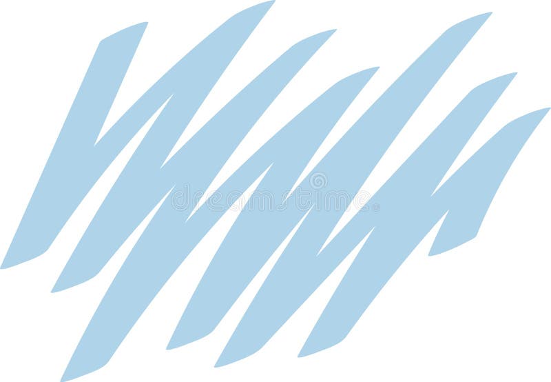 Lined Curve Doodle vector illustration