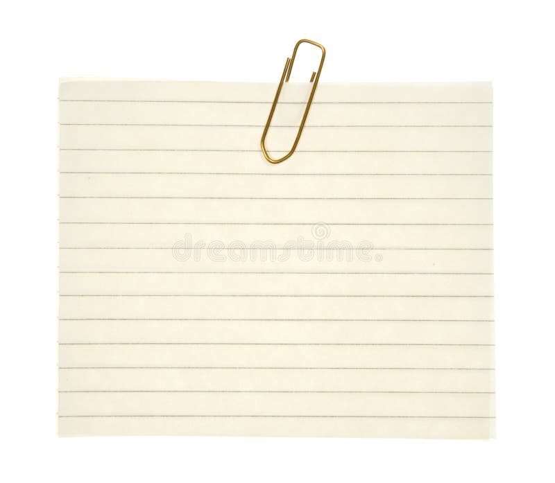 Lined Note with Clip