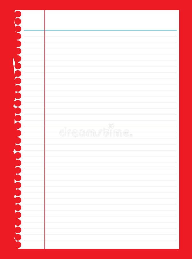 lined paper red stock illustrations 1943 lined paper red stock