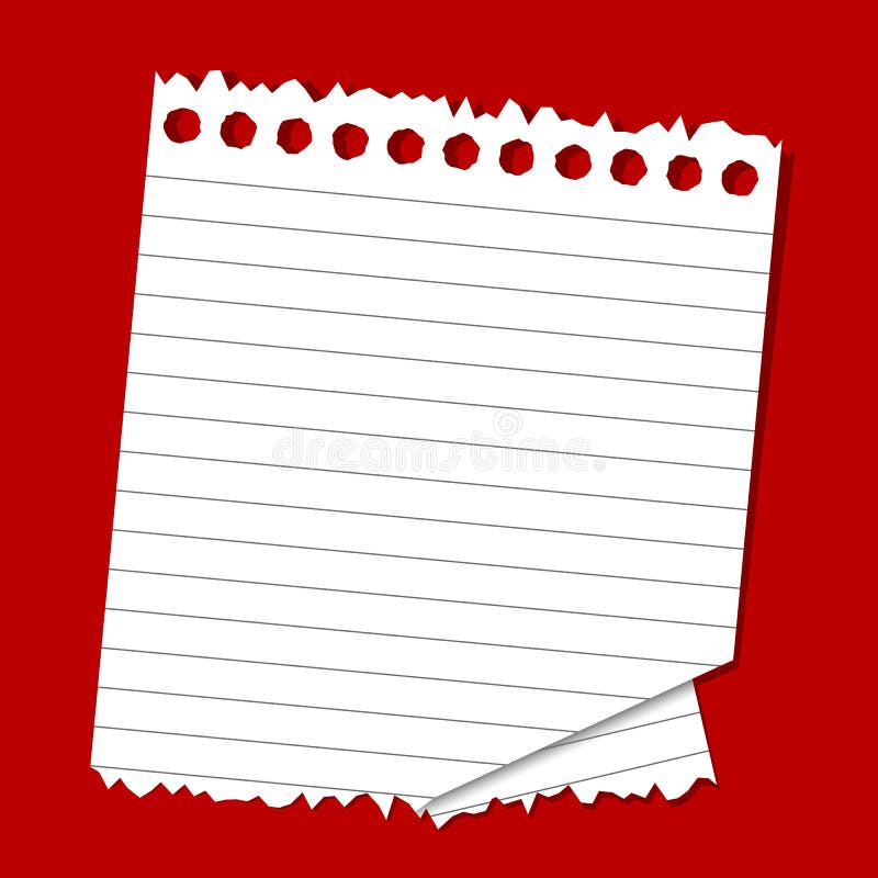 Lined Paper royalty free illustration