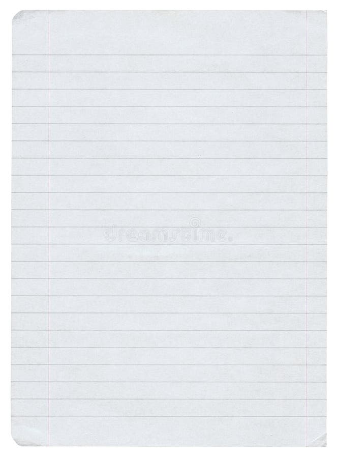 Lined paper