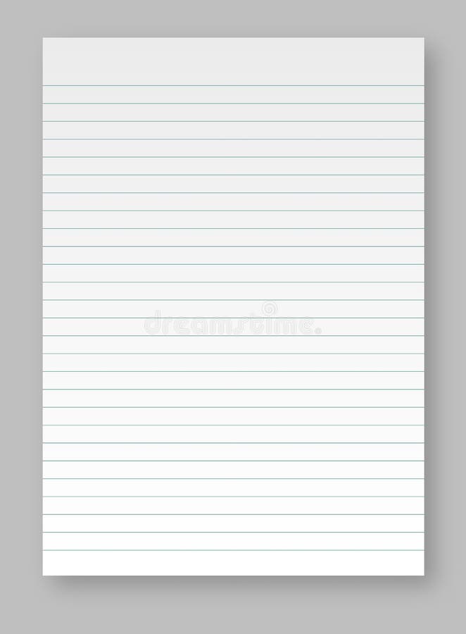 Lined paper from vector illustration