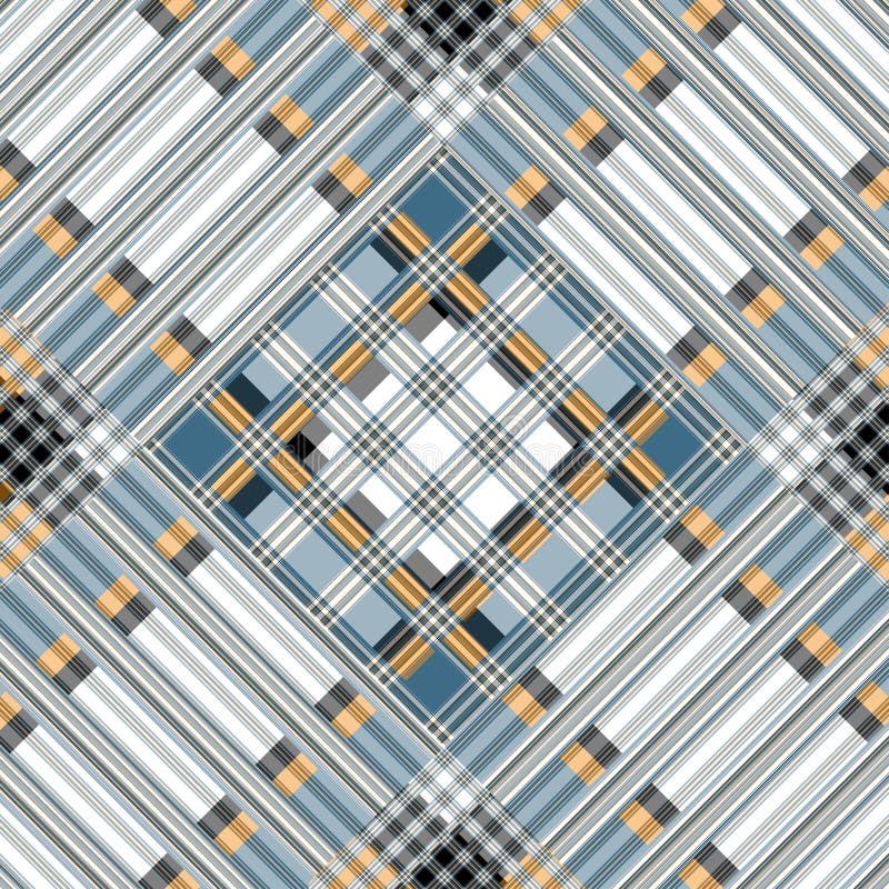 Linee bianche blu grige bello fondo geometrico di Brown illustrazione vettoriale