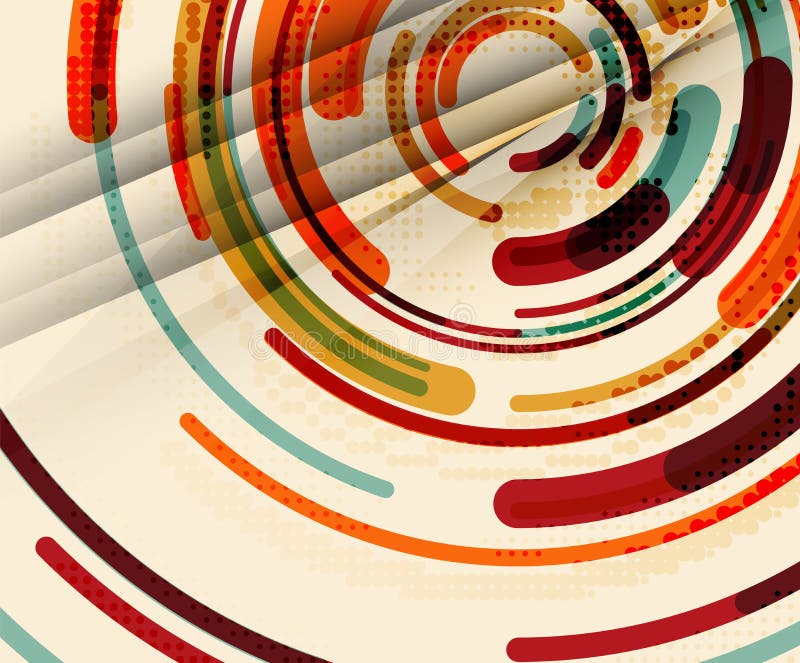 Linee circolari, cerchi, fondo astratto geometrico royalty illustrazione gratis Linee circolari, cerchi, fondo astratto geometrico royalty illustrazione gratis
