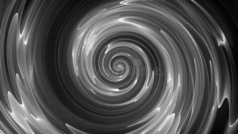 Linee di rotazione a spirale astratta generate dal computer sfondo di rendering 3d illustrazione vettoriale