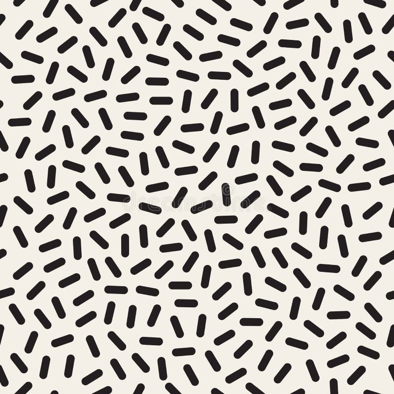 Linee geometriche Memphis Pattern di miscuglio in bianco e nero senza cuciture di vettore illustrazione vettoriale