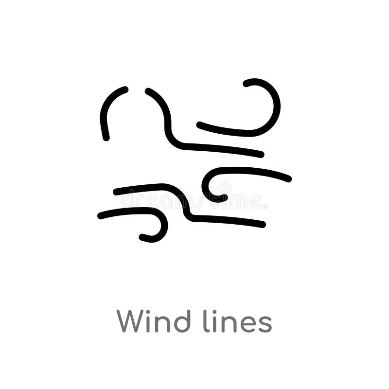 linee icona del vento del profilo di vettore linea semplice nera isolata illustrazione dell'elemento dal concetto del tempo vento illustrazione vettoriale linee icona del vento del profilo di vettore linea semplice nera isolata illustrazione dell'elemento dal concetto del tempo vento illustrazione vettoriale