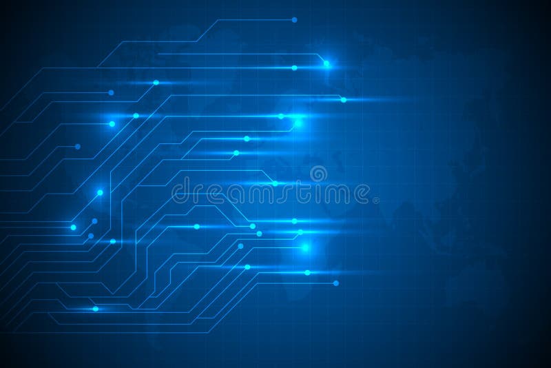 Lines digital abstract background vector illustration. stock illustration