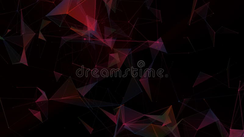 Lines, plexus abstract background 3D rendering. vector illustration