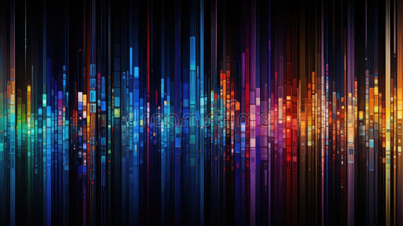 Lines technology pattern abstract stock illustration