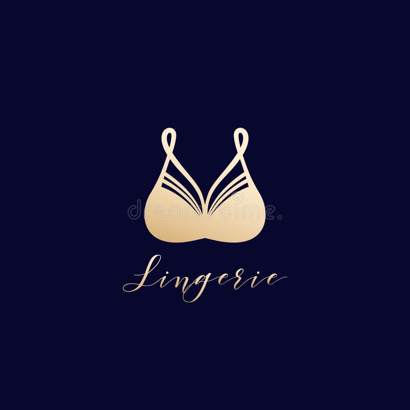 Bra, lingerie vector logo stock vector. Illustration of modern - 145878831