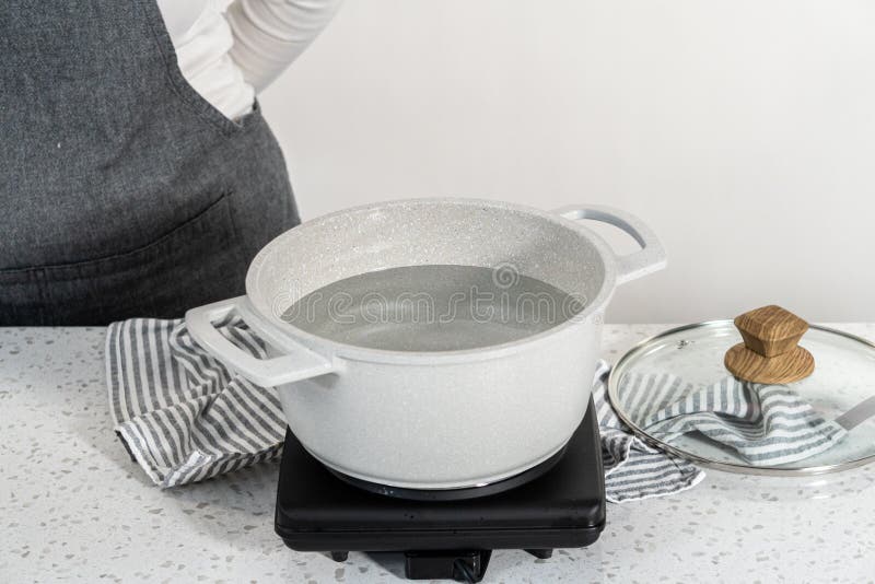 Linguine pasta stock image. Image of water, boiled, cooking 268863689