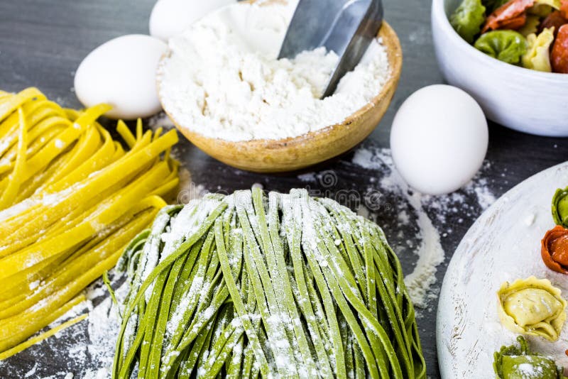 Linguine pasta stock photo. Image of flour, bird, home 51212528