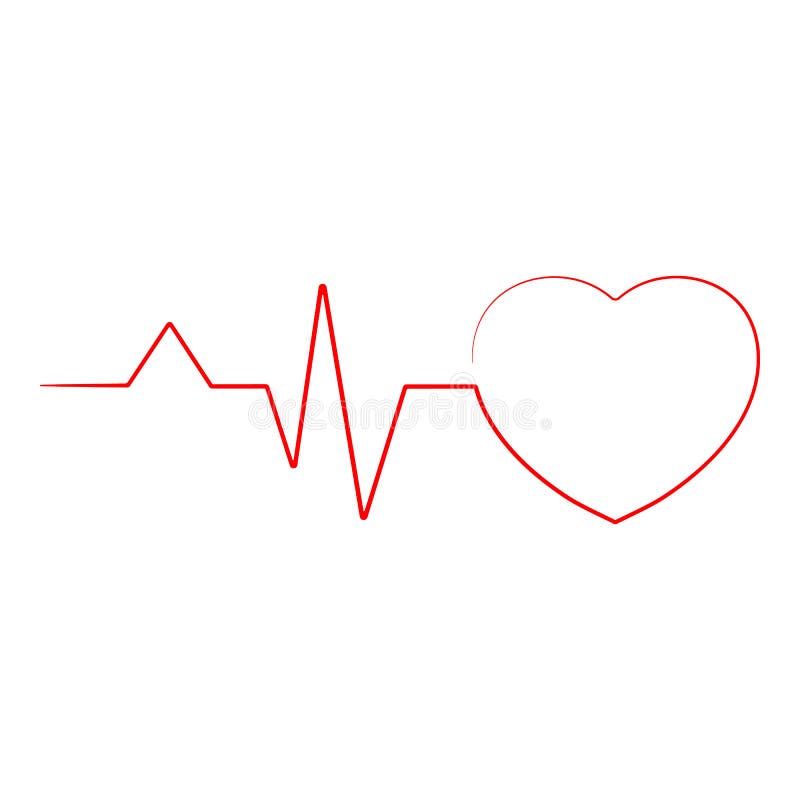 Linha coração cardio- Ekg da pulsação do coração isolado em um fundo Ilustração realística do vetor ilustração do vetor Linha coração cardio- Ekg da pulsação do coração isolado em um fundo Ilustração realística do vetor ilustração do vetor