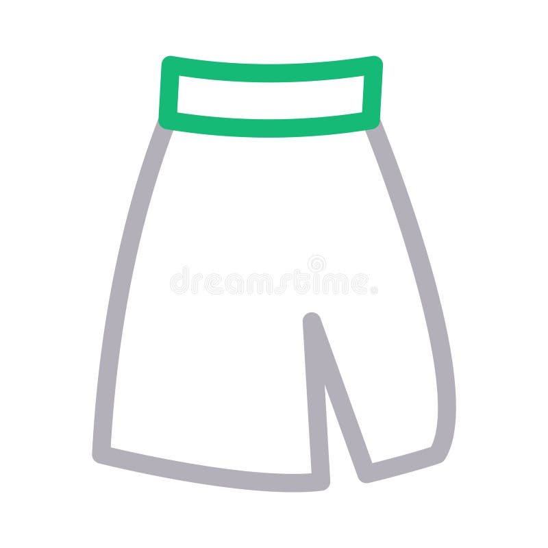 Linha de cor fina ícone da saia do vetor ilustração royalty free Linha de cor fina ícone da saia do vetor ilustração royalty free
