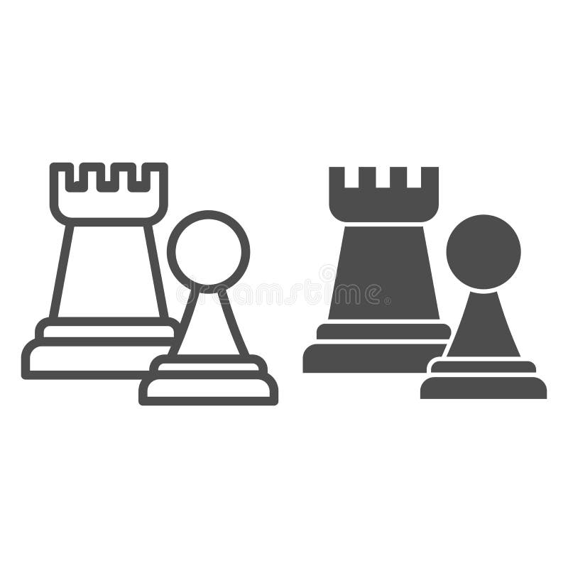 peão xadrez figura glifo ícone ilustração vetorial 10187830 Vetor no  Vecteezy