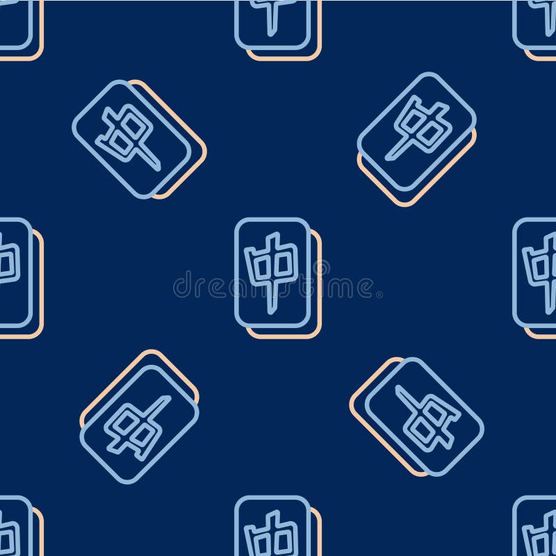 ícone De Peças Mahjong Cheias, Isoladas Em Fundo Azul. Emoji Do Jogo Do  Dragão Vermelho Mahjong Chinês. Vetor Ilustração Stock - Ilustração de  cassino, chinês: 266310606