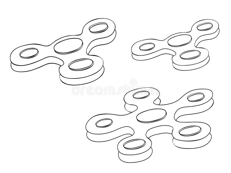Linha do girador ilustração stock Linha do girador ilustração stock